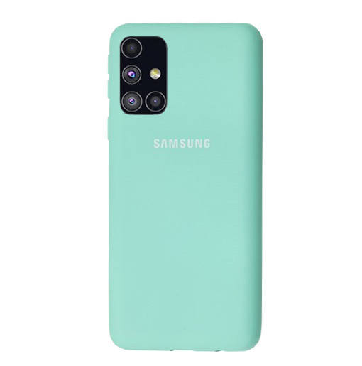 

Чехол-накладка Silicone case для Samsung Premium A51 Sea Blue (02) бирюза, Синий