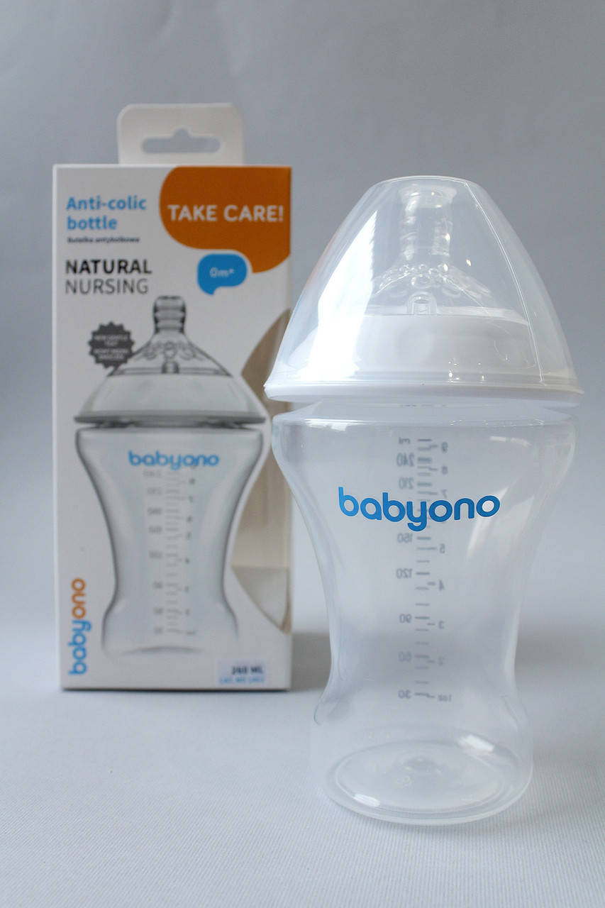 

Бутылочка антиколиковая 260 мл Babyono Natural nursing