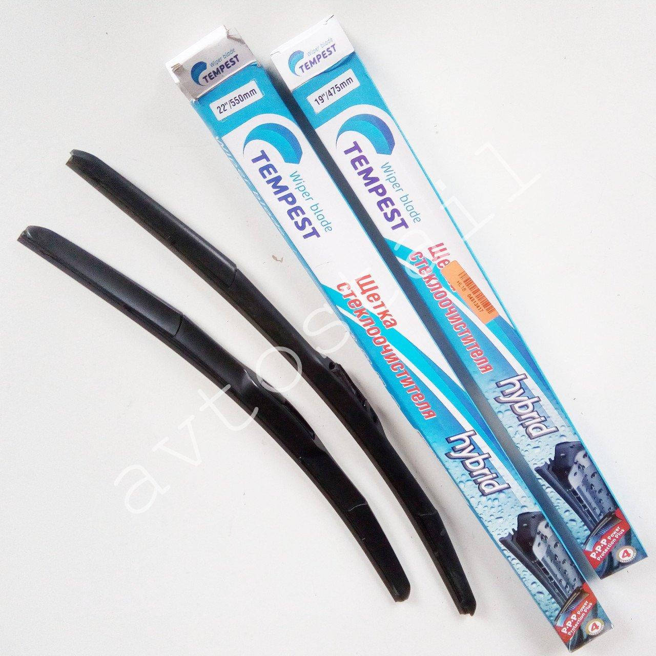 

Дворники Mazda 6 GG/GY 2002г.-2008г. гибридные комплект (пр-во Tempest)