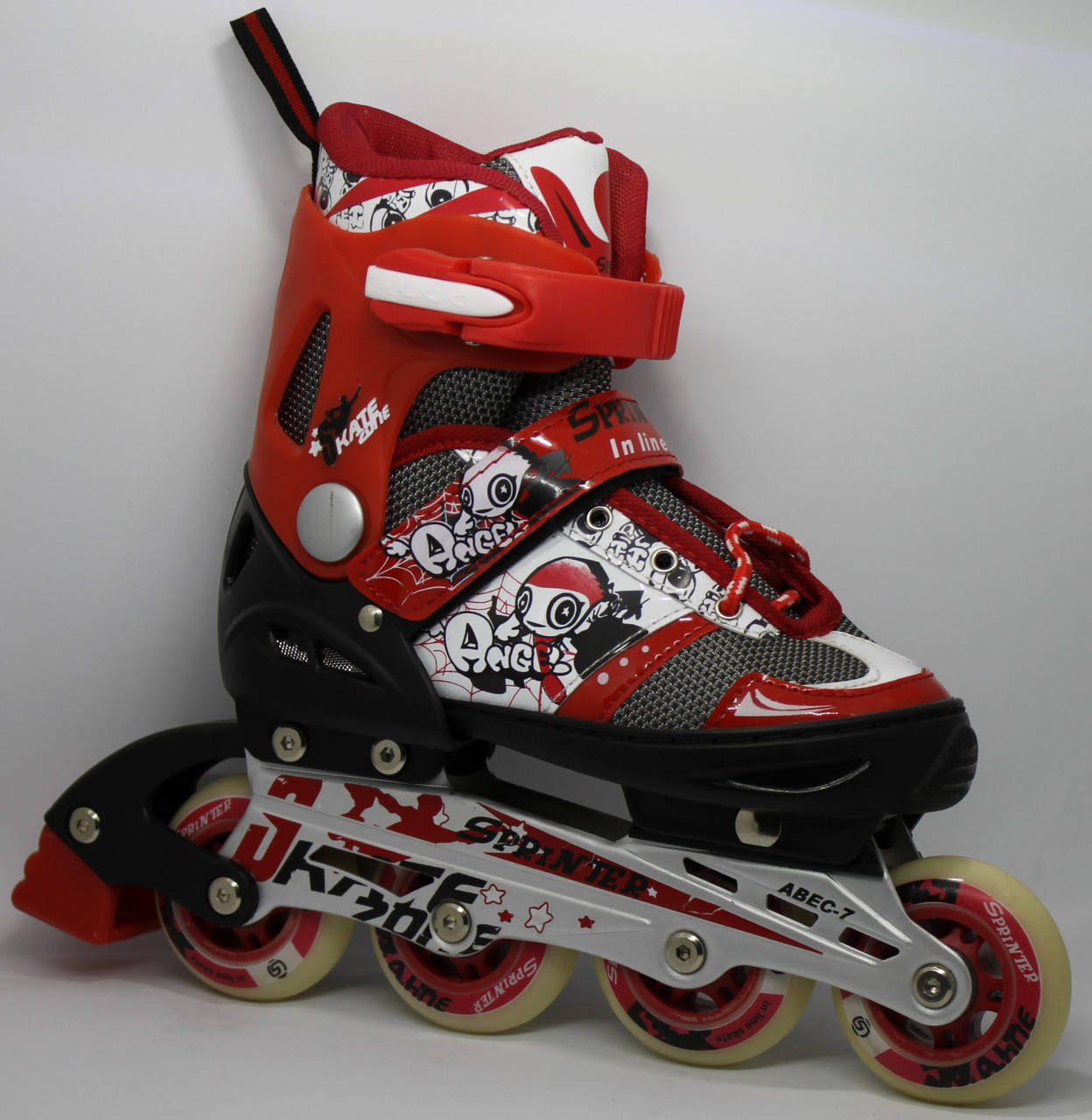 

Ролики Sprinter 0815 красный р.36-39 (20см-22,5см)