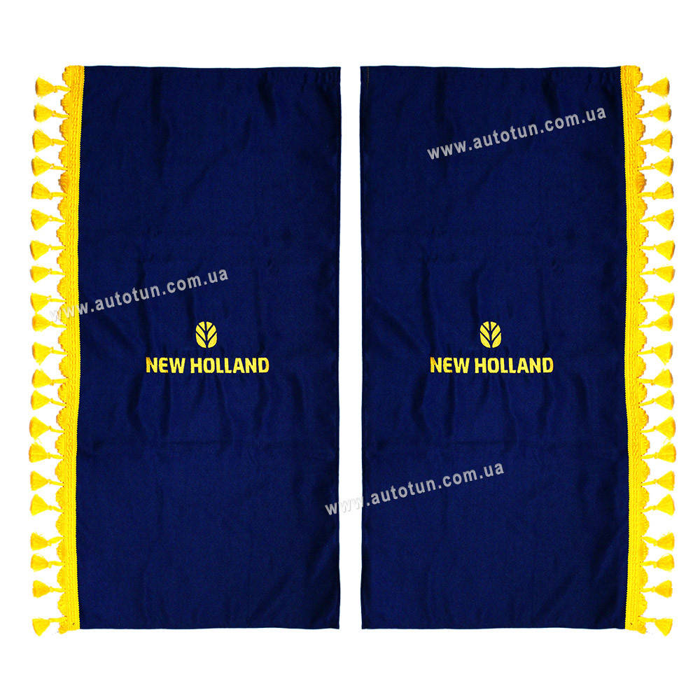 

Полный комплект шторок в кабину сельхозтехники, Blue, 1+4, NEW HOLLAND