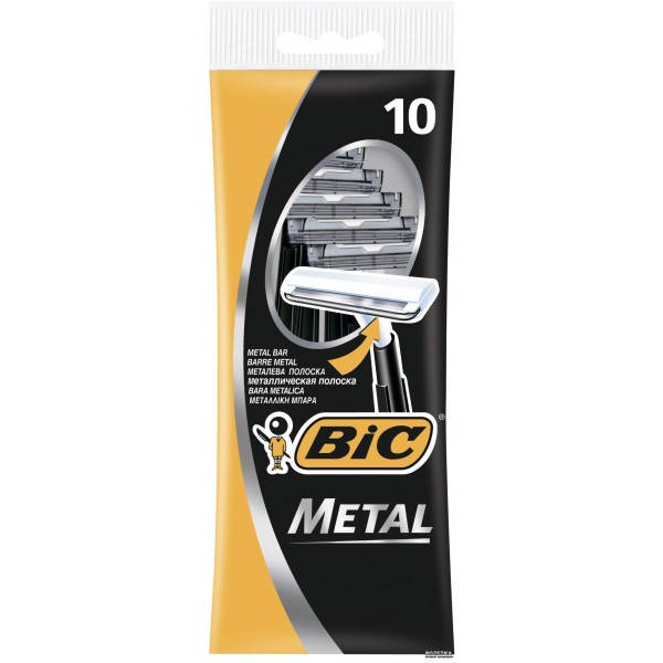 

Набор одноразовых бритвенных станков BIC Metal 10 шт
