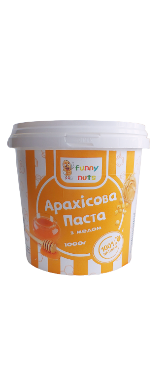 

Арахісова паста FunnyNuts з медом 1000г