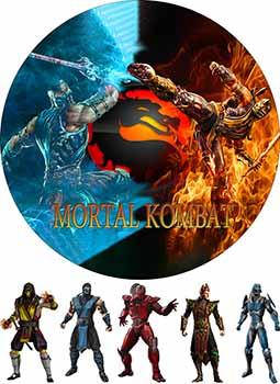 

Вафельная картинка Мортал Комбат (Mortal Kombat) А4