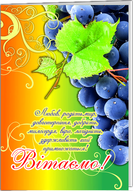 

Листівка подвійна: Вітаємо! №29