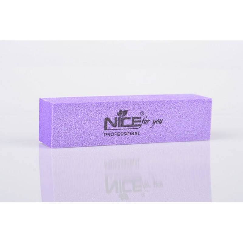 

Баф Nice for you для натуральных ногтей 180/180 фиолетовый