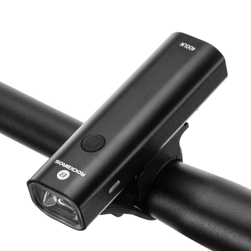 

Передняя велосипедная фара Rockbros YQ-QD400LM фонарь 400 люмен USB Black