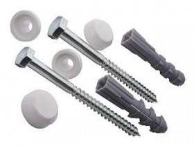 

Крепление унитаза к полу (оцинкованные простые), Белый