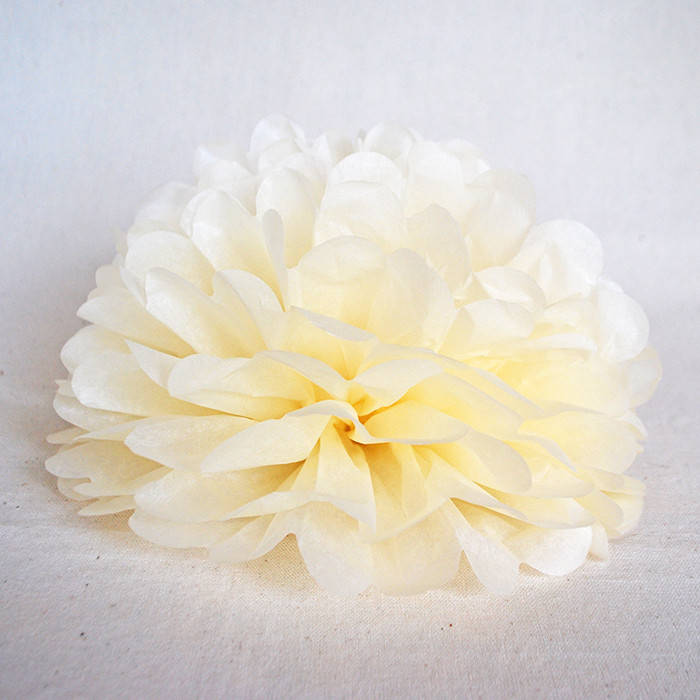 

Бумажный помпон кремовый (25 см.)