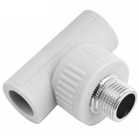 

Тройник PP-R 32×1"×32 с наружной резьбой EVCI