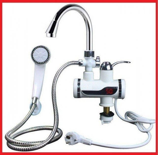 

Проточный водонагреватель с LCD экраном и душем Instant Electric Heating Water Faucet