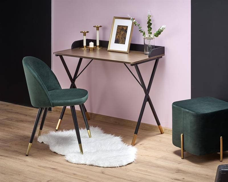 

Письменный стол B-37 золото/орех/черный (Halmar)