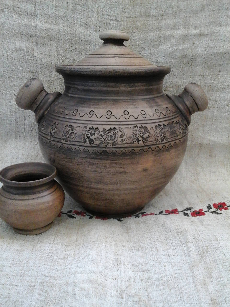 

Горщик глиняний 2л "Орнамент"