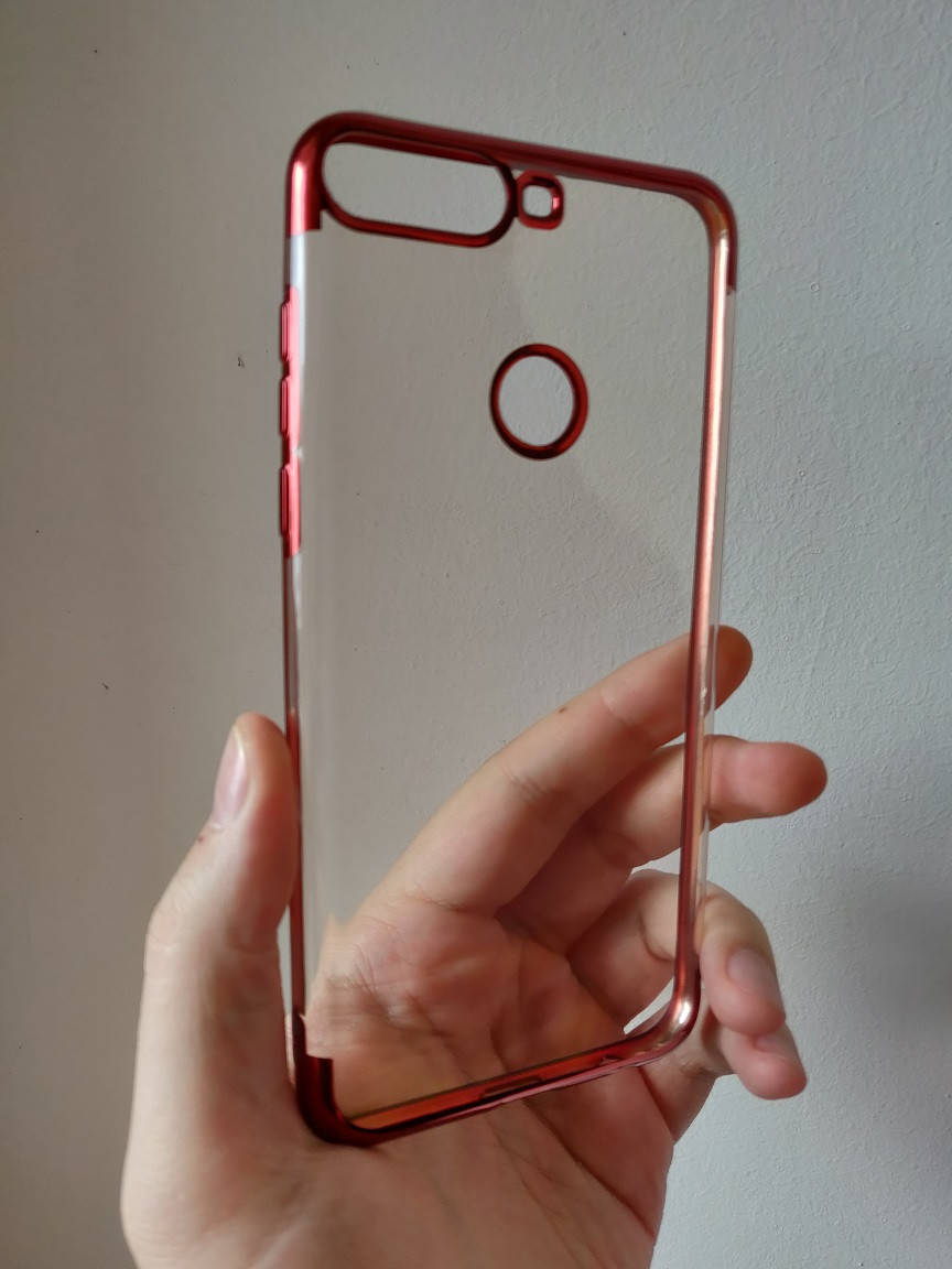 

Тонкий силиконовый чехол для Huawei Y6 Prime 2018, Красный