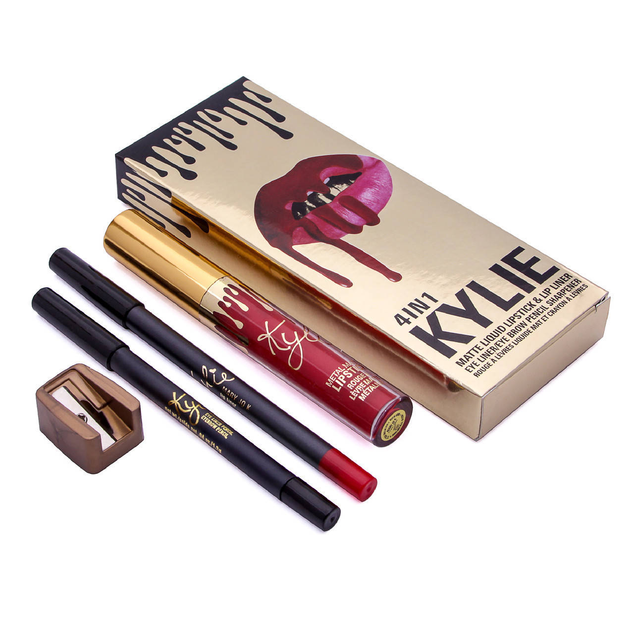 

Жидкая матовая помада Kylie 4 в 1 Mary Jo K