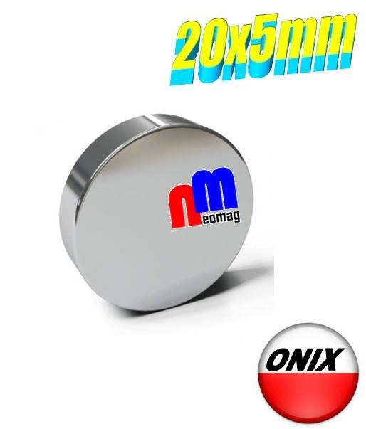 

Польский неодимовый магнит 20мм*5мм, 6кг, N42
