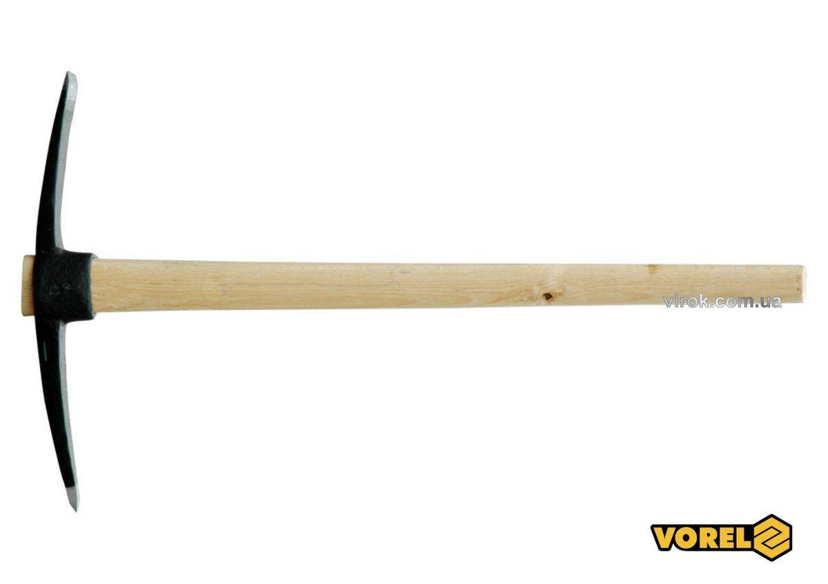 

Кирка двостороння з ручкою VOREL : m= 2.5 кг