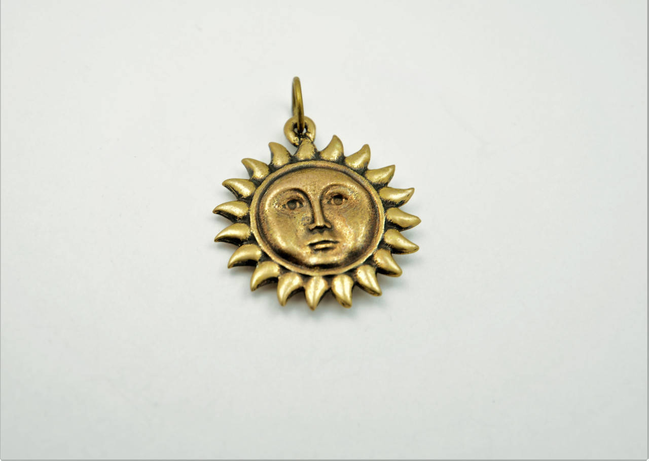 

Солнце Ярыло, Ярило, Солнышко, Солнце, Кулон, подвес, амулет, талисман бронза+посеребрение