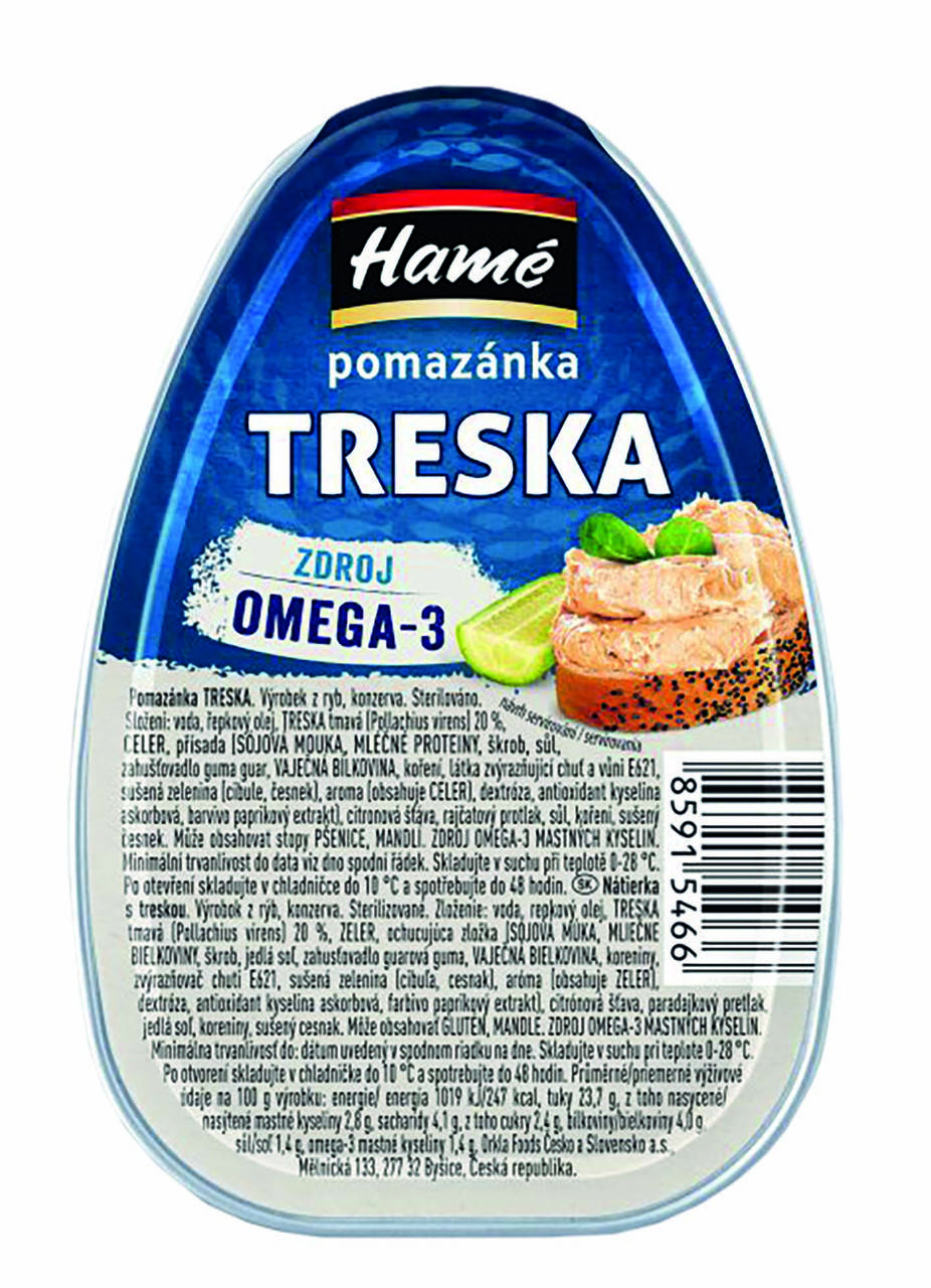 

НАМЕ Паштет 100г ал/б "Тріска" CZ