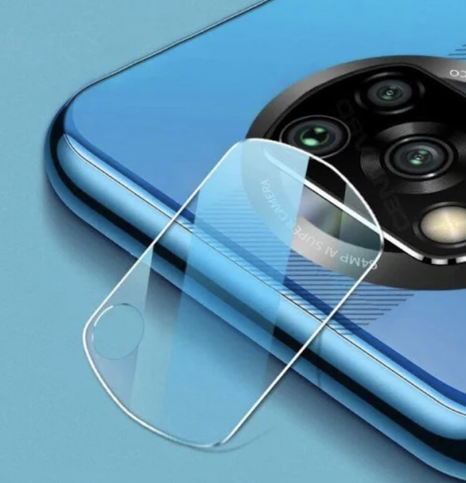 

Защитное стекло камеры для Xiaomi Poco X3, прозрачное