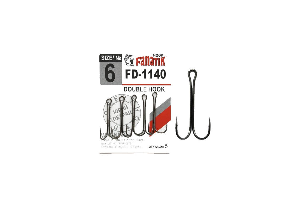 

Двойные крючки Fanatik FD-1140 №6 5шт