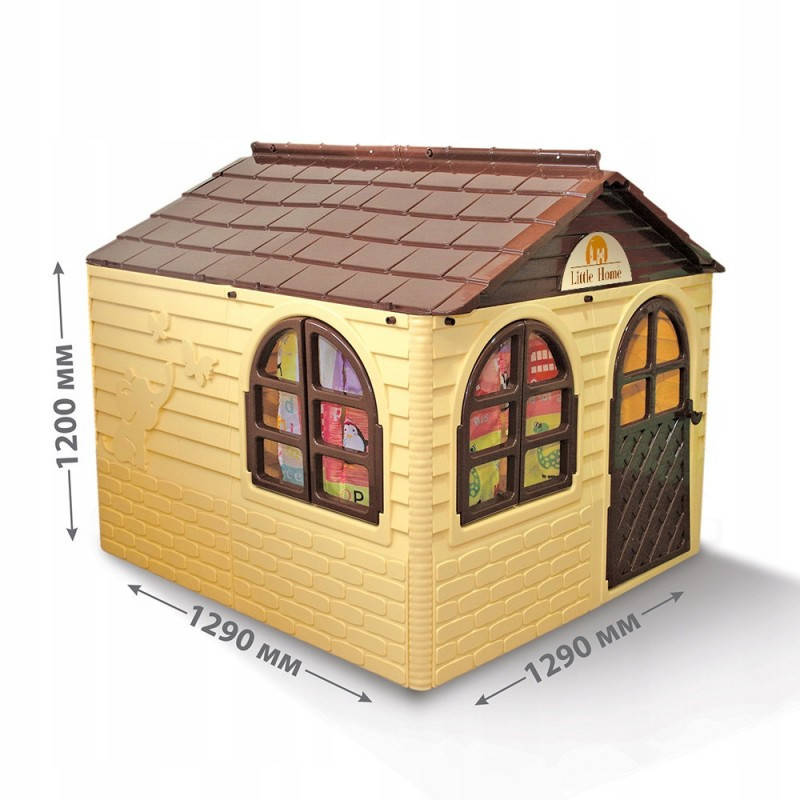 

Детский игровой Домик со шторками 02550/2 пластиковый