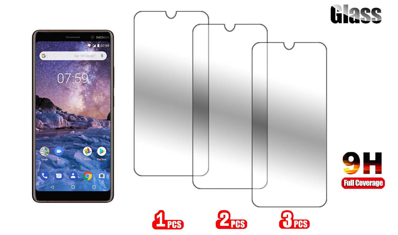 

Защитное стекло Nokia 7 Plus комплект 3 шт, новогодняя скидка 35%, Прозрачный