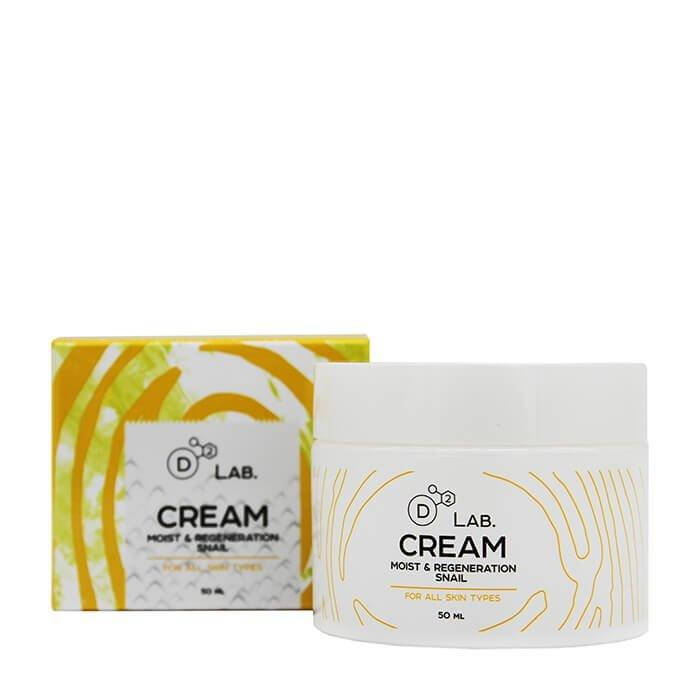 

Крем для лица с муцином улитки D2 Lab Cream Moist & Regeneration Snail