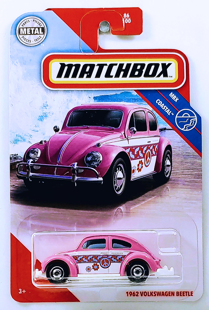 

Машинка Matchbox - 1962 Volkswagen Beetle - 2020 MBX Coastal (#086). Mattel. Оригинал