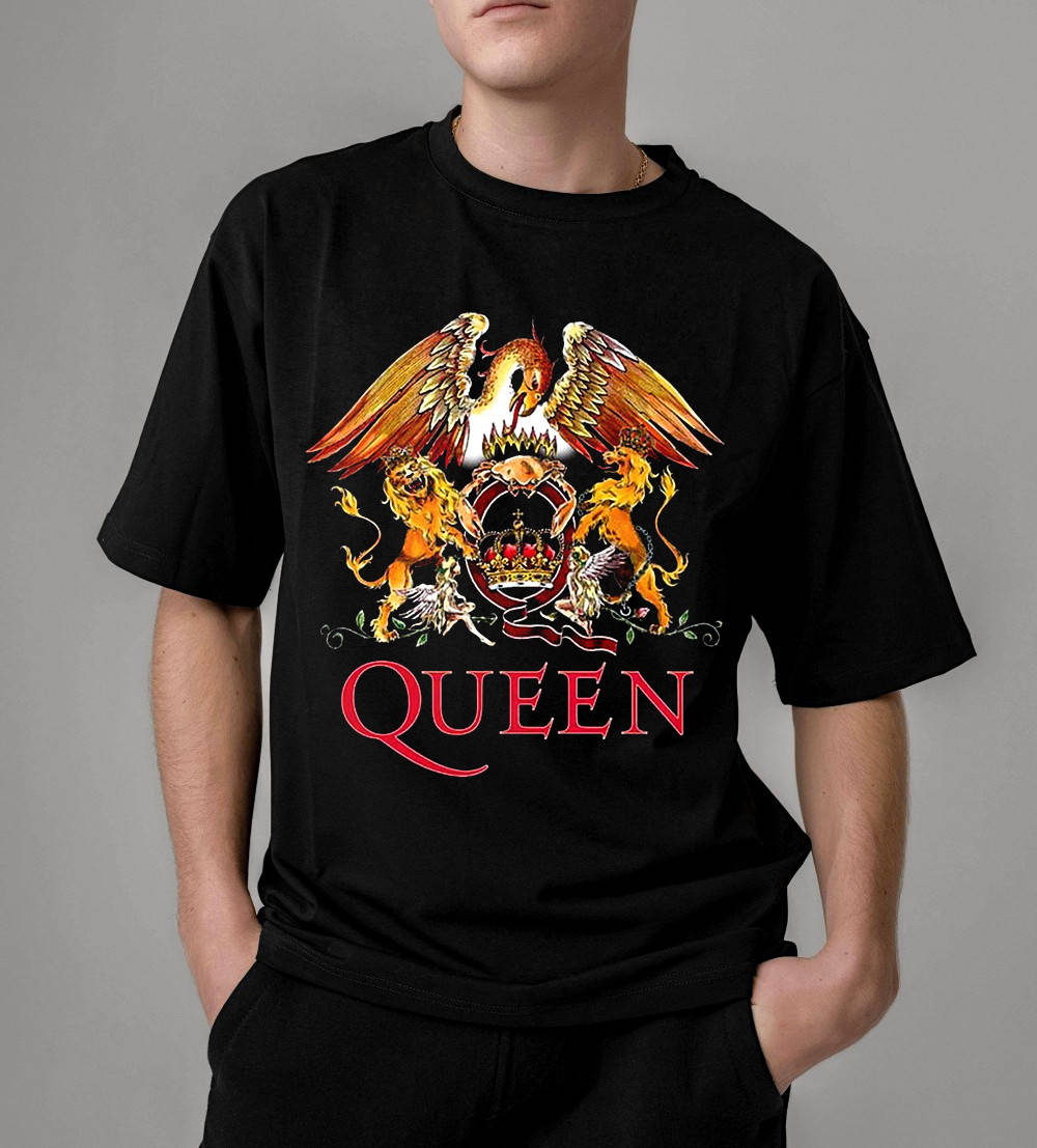 

Футболка мужская QUEEN черная с принтом L