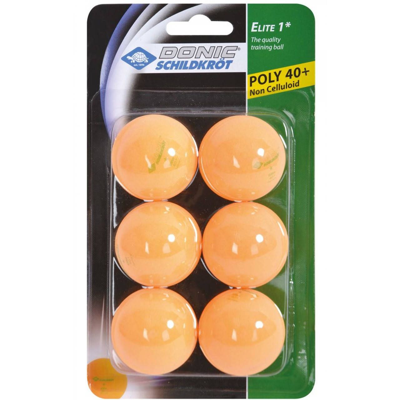 

Мячи для настольного тенниса Donic Elite 1* (6шт.) plastic orange