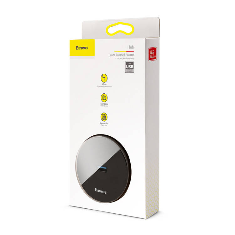

Хаб Baseus переходник HUB 4 in 1 USB3.0+3USB2.0+micro USB высокоскоростной 5Gbps адаптер для ноутбука