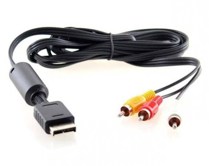 

Композитный RCA AV кабель для SONY PLAYSTATION one,PS2,PS3