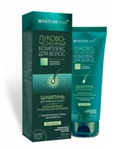 

Шампунь Луково - чесночный комплекс для жирных волос 200 мл