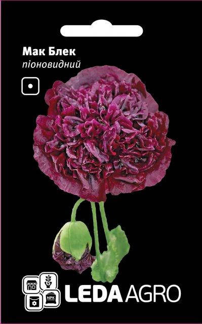 

Мак, пионовидний "Блэк" 0,2г. L (Hem Zaden B.V. Netherlands)