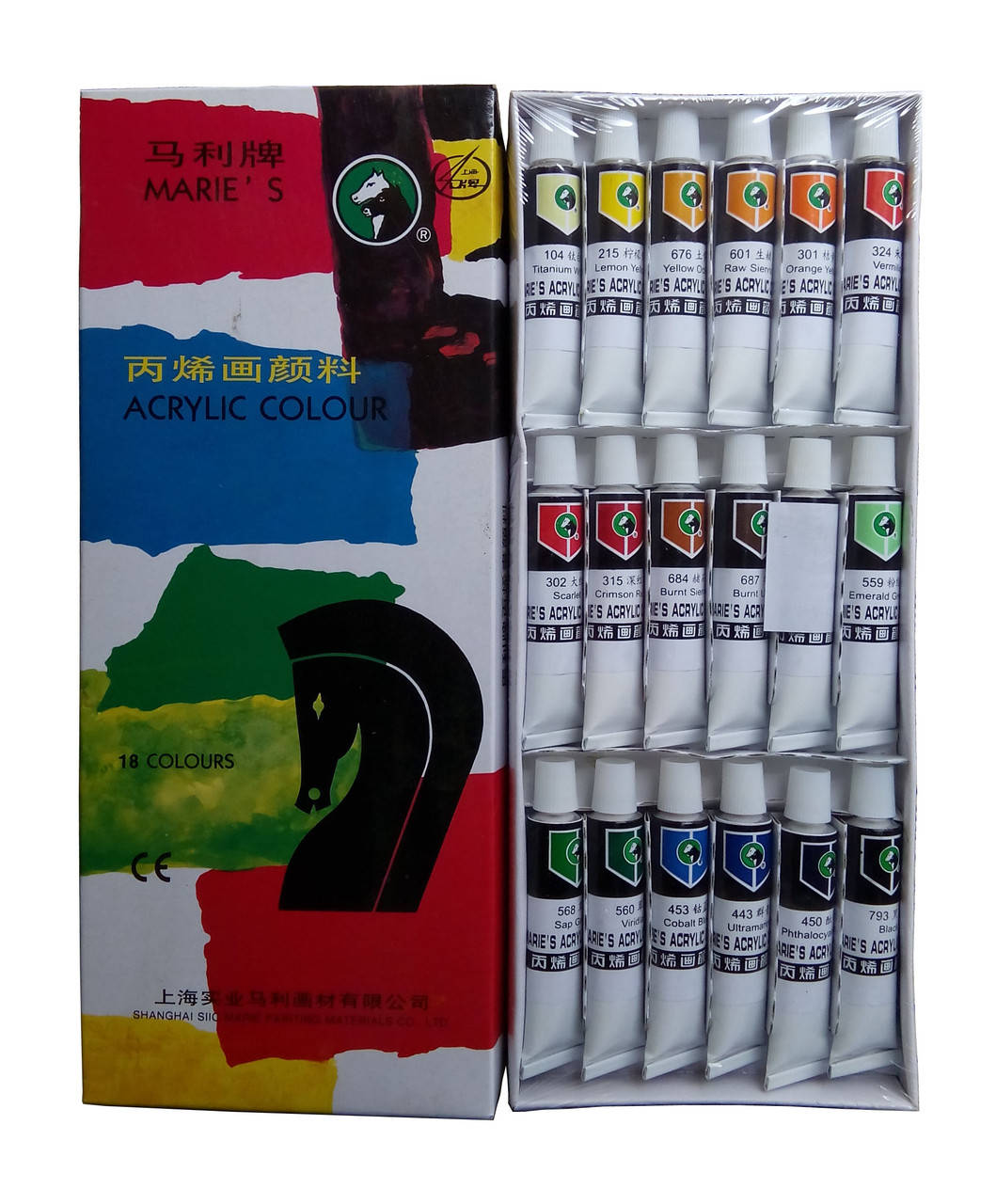 

Фарба акрилова, 18 шт по 12 мл