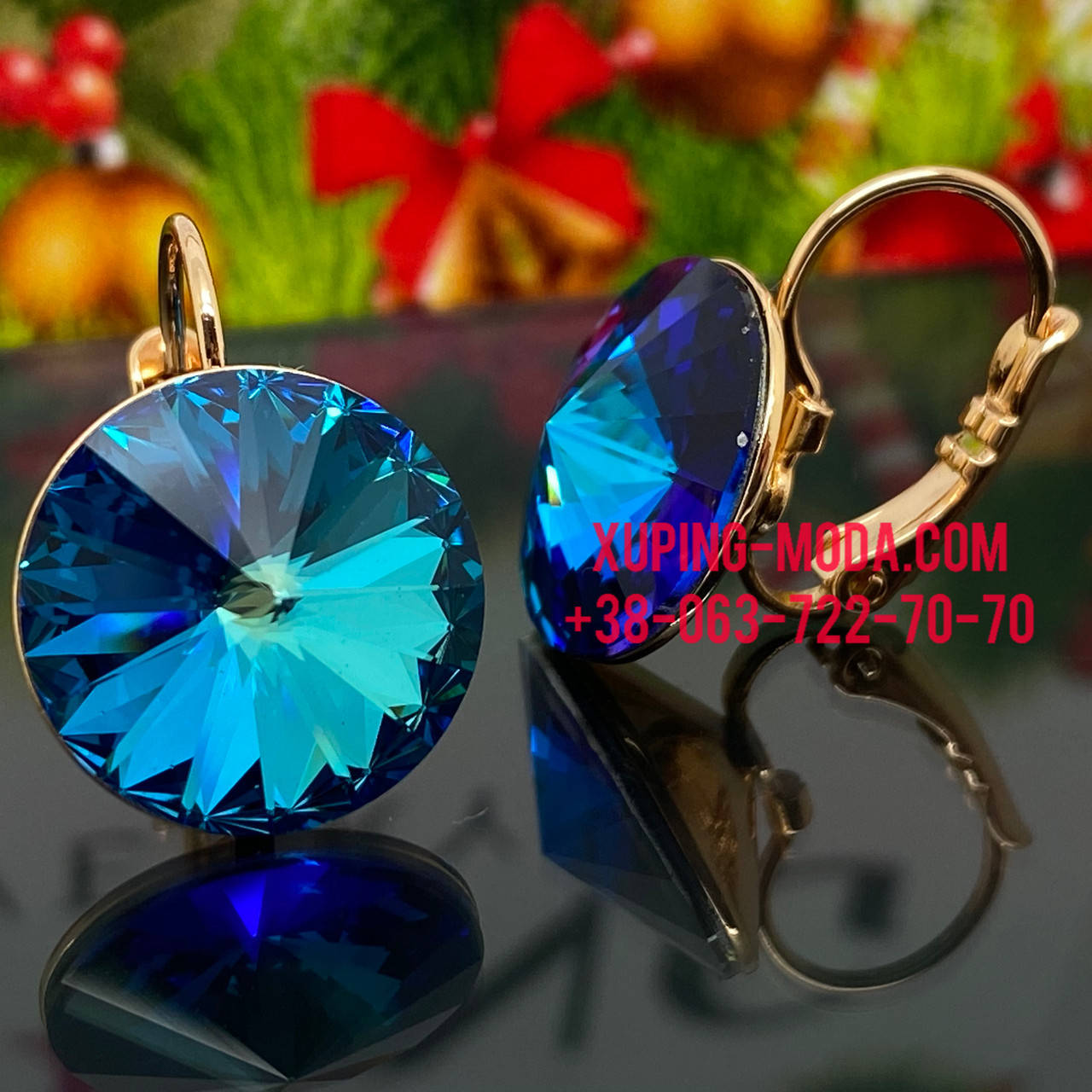 

Серьги Swarovski Xuping 14мм