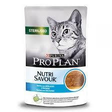 

Корм влажный для кошек Purina PRO PLAN (ПРО ПЛАН) STERILISED NUTRISAVOUR треска паштет 85г