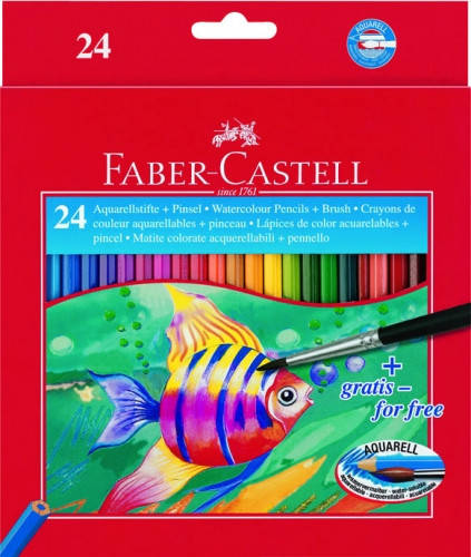 

Набор акварельных карандашей Faber Castell 24 цвета картонная коробка