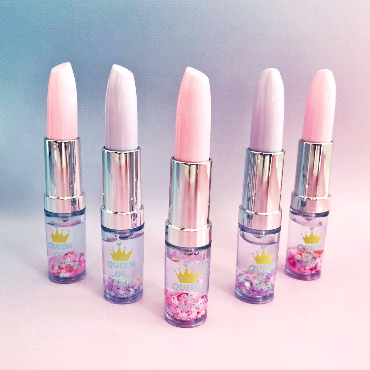 

Ручка помада с жидкостью и блёстками или с бусинками