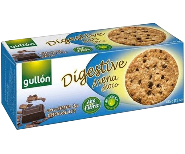 

Печенье GULLON Digestive овсяное с шоколадной крошкой 425 г