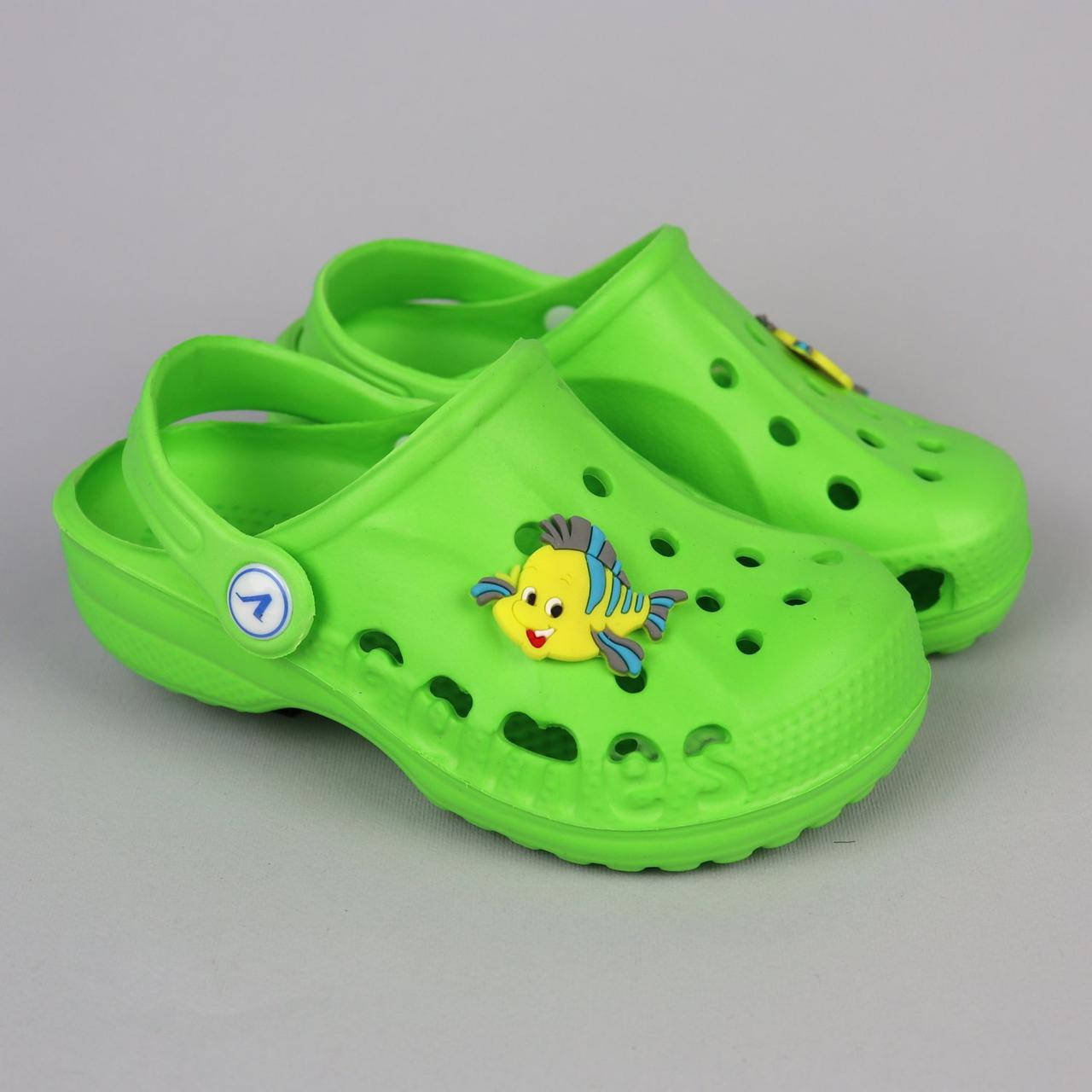 

Детские зеленые кроксы Crocs тм Vitaliya р.22-33 29-30, Зелёный