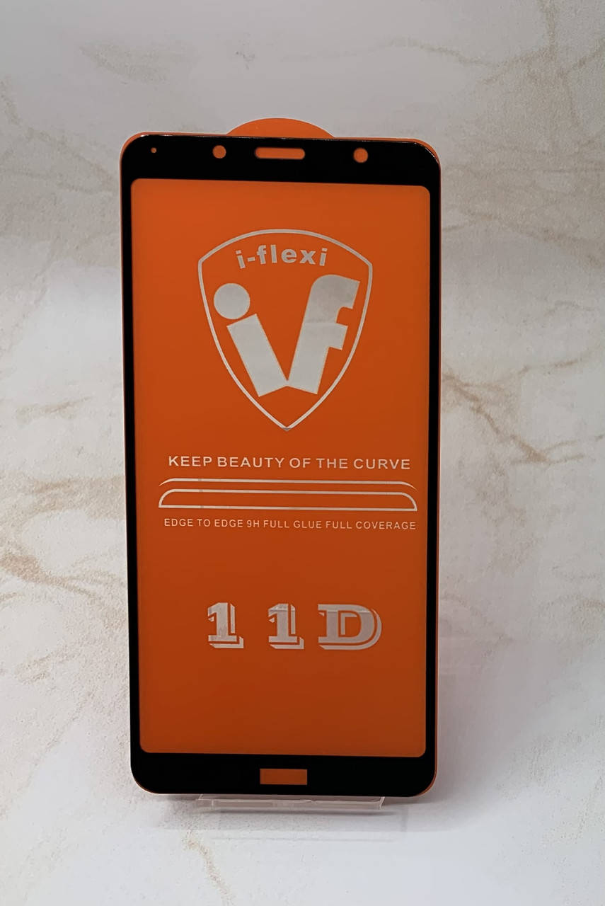 

Защитное стекло для Xiaomi Redmi 7A полное покрытие Full Glue полный клей, Черный
