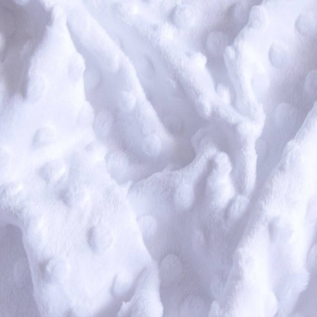 

Плюшевая ткань Minky белый плотность 280 г/м.кв