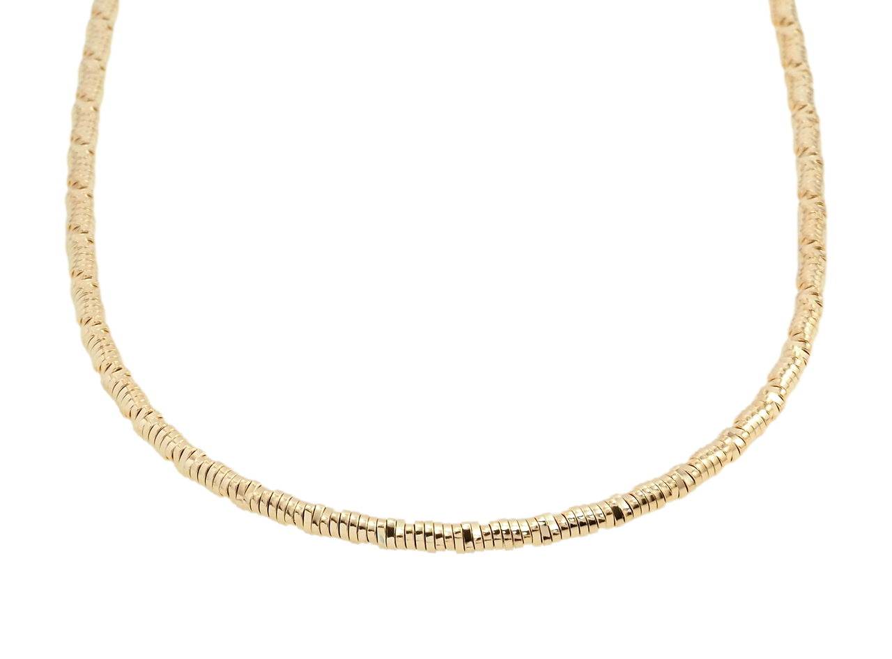 

Ожерелье Xuping Позолота 18K "Жесткий плетенный жгут" длина 41см х 3мм