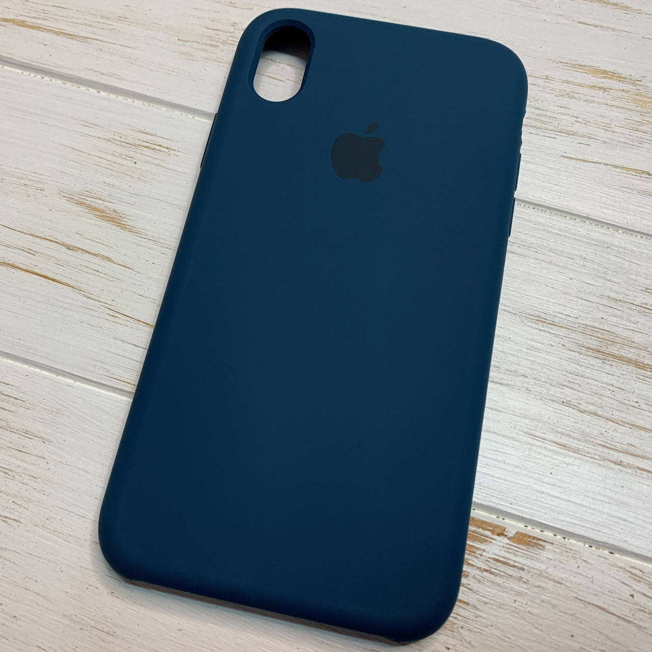 

Силиконовый чехол Silicone Case для iPhone XR Темно синий Cosmos Blue 35 (бампер)