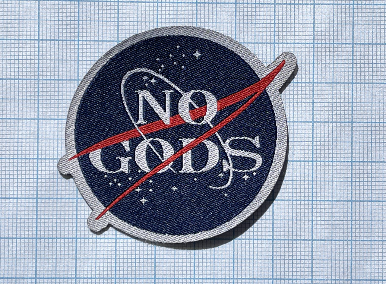

Нашивка NASA эмблема жаккард 60х60 мм, Разные цвета