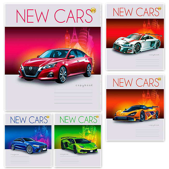 

Тетрадь 18 листов линия "Тетрада" / New Cars