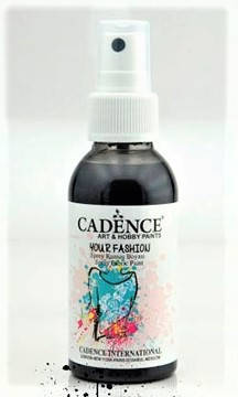 

Фарба-спрей для тканини Чорна Cadence Your Fashion Spray Fabric Paint, 100 мл, Черный