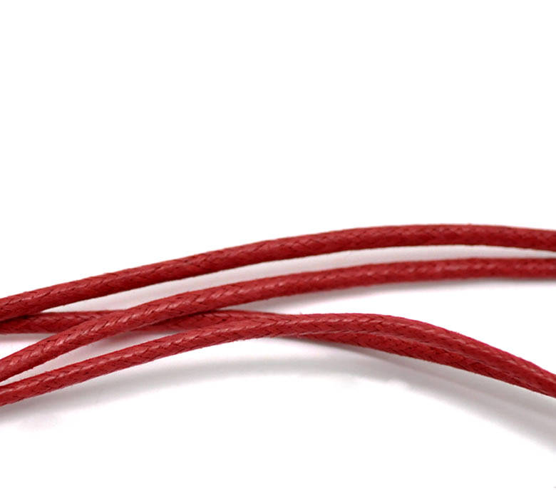 

Вощёный Шнур, Для Ожерелья / Браслета, 2 мм, Красный